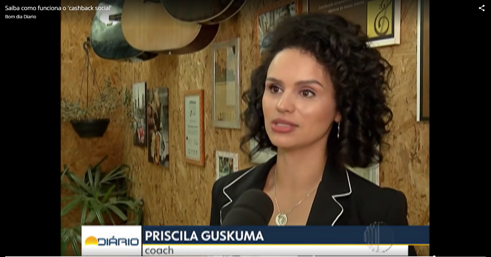 Cashback Social – Priscila Guskuma na Tv Diário